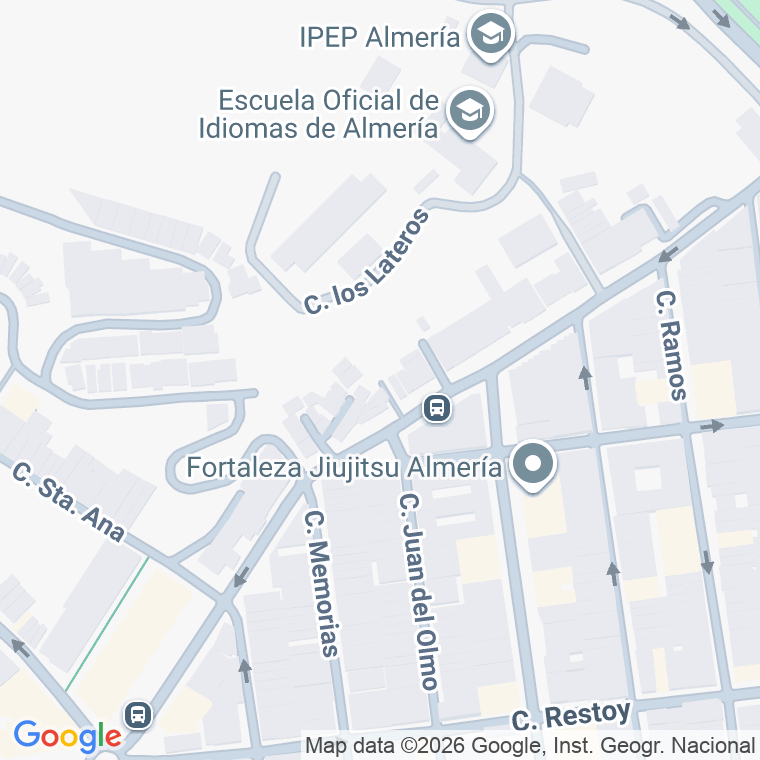 Código postal de Calle Cerro de las Cruces en Almeria