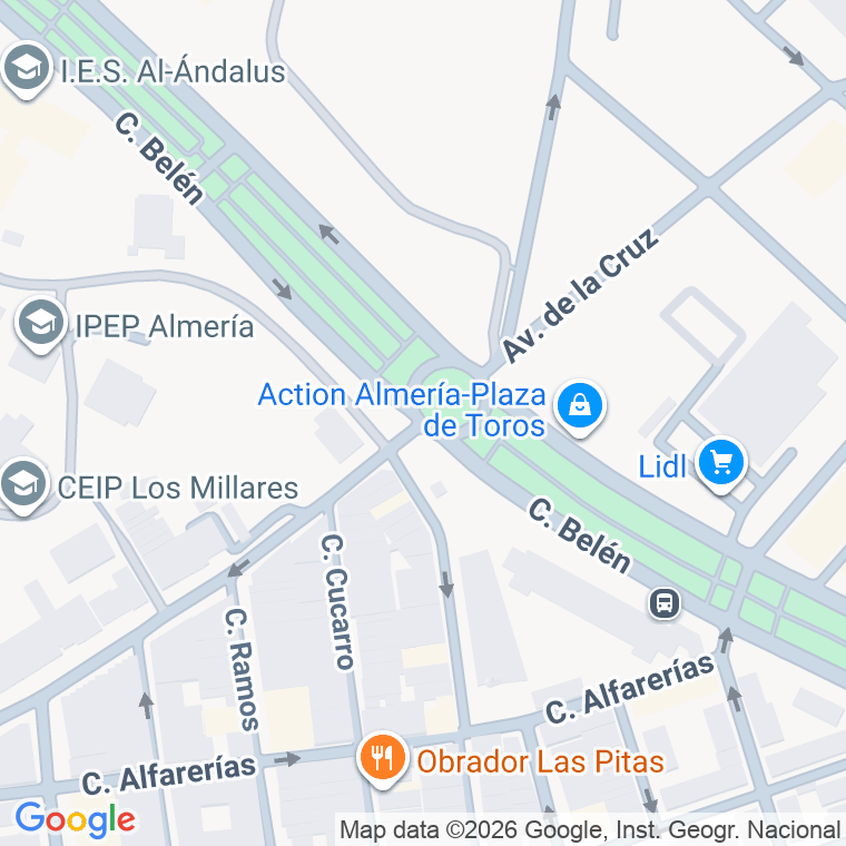 Código postal de Calle Paseo de la Caridad en Almeria