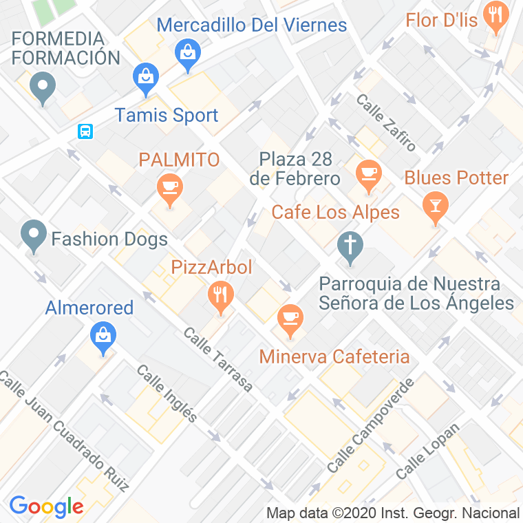 Código Postal calle Amatista en Almería