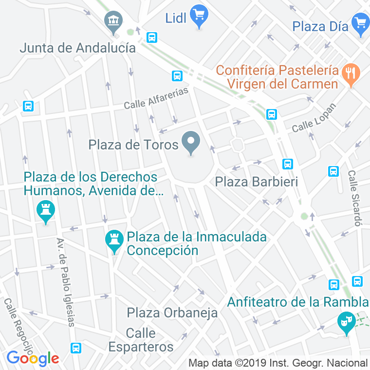 Código Postal calle Arqueros en Almería