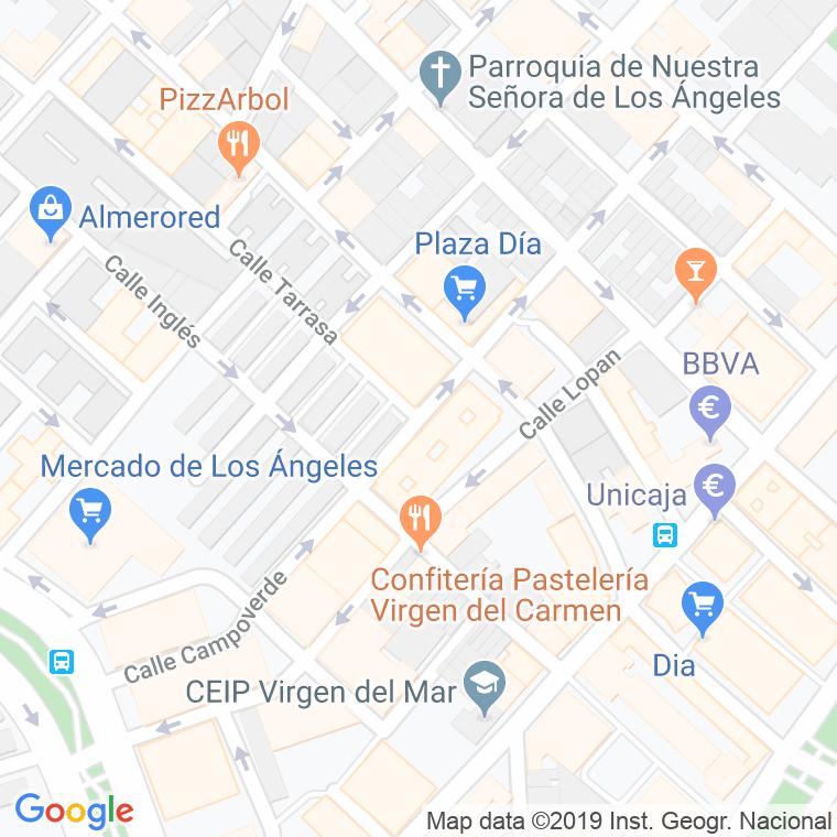 Código Postal calle Campoverde en Almería