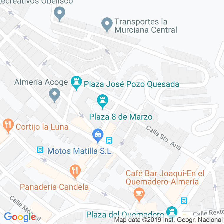 Código Postal calle Clara De Campoamor en Almería