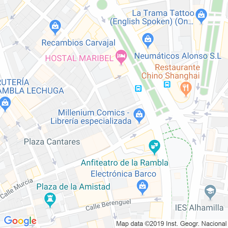 Código Postal calle Gordito en Almería