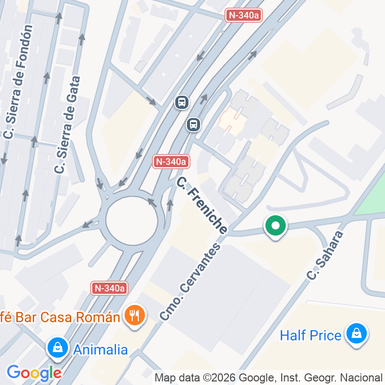 Código postal de Calle Freniche en Almeria