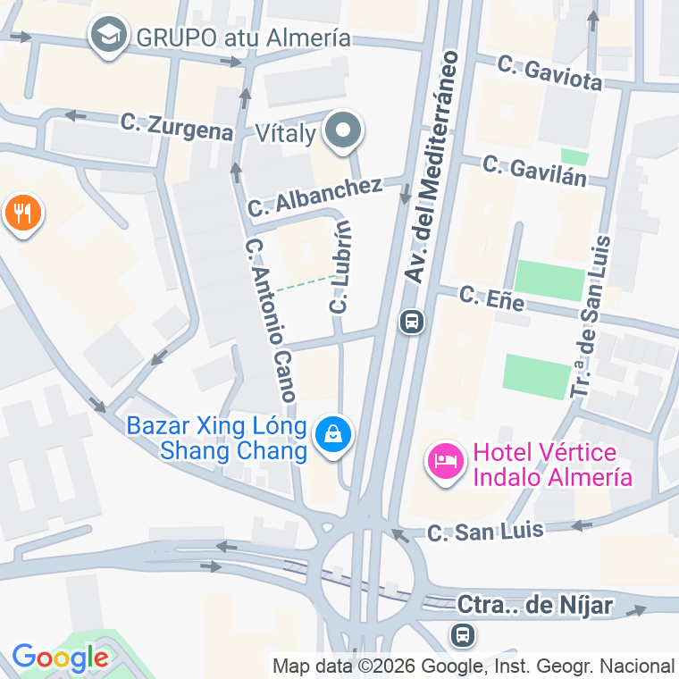 Código postal de Calle Zarzamora en Almeria
