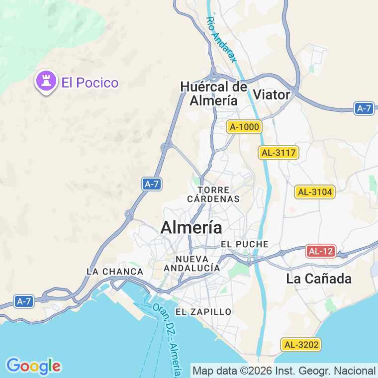 Código postal de Alamo en Almería