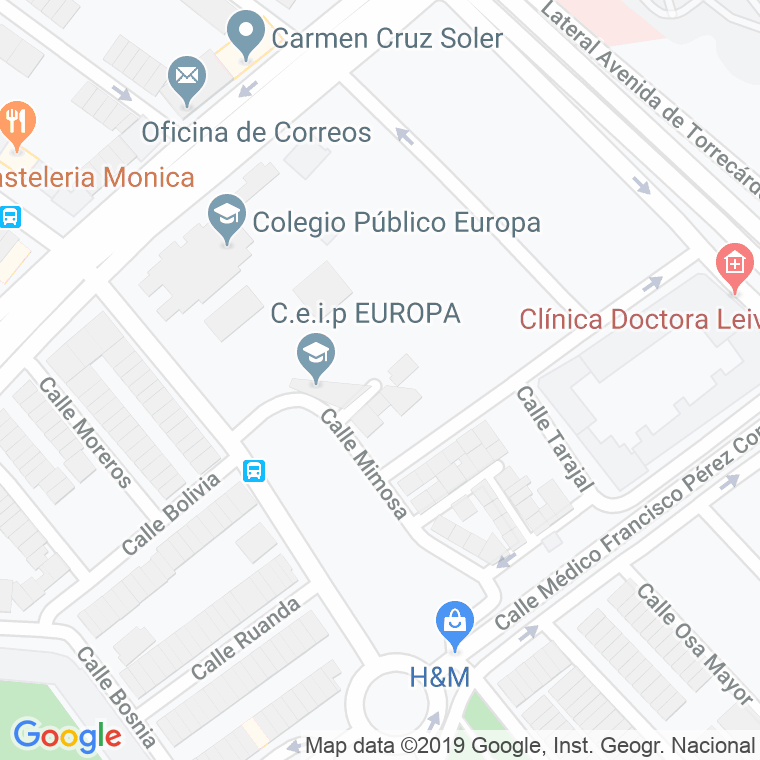 Código Postal calle Arandanos en Almería