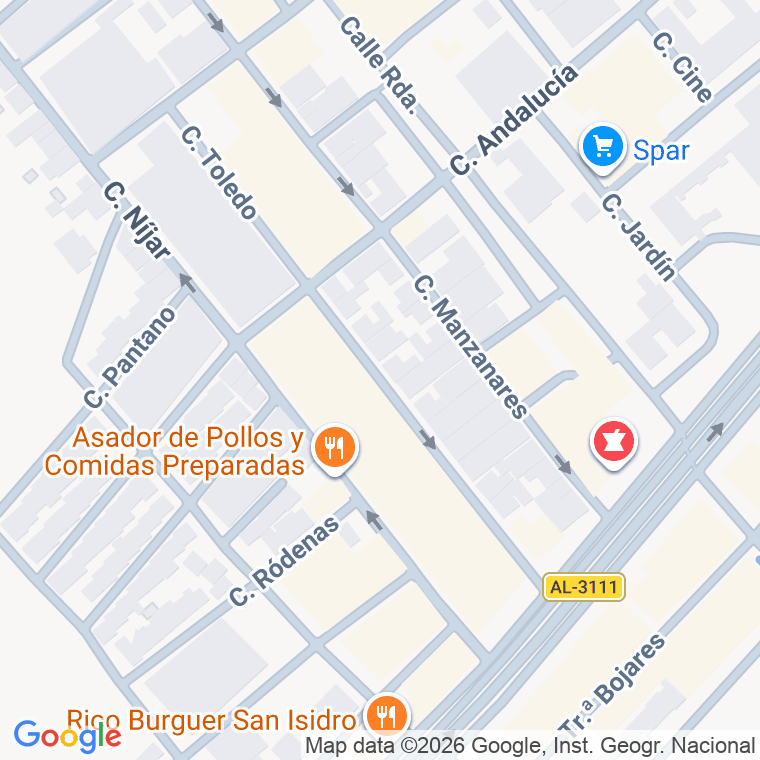 Código postal de Calle Toledo (san Isidro) en San Isidro de Nijar