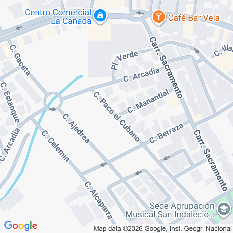 Código postal de Calle Paco el Cubano en Cañada de San Urbano (la)