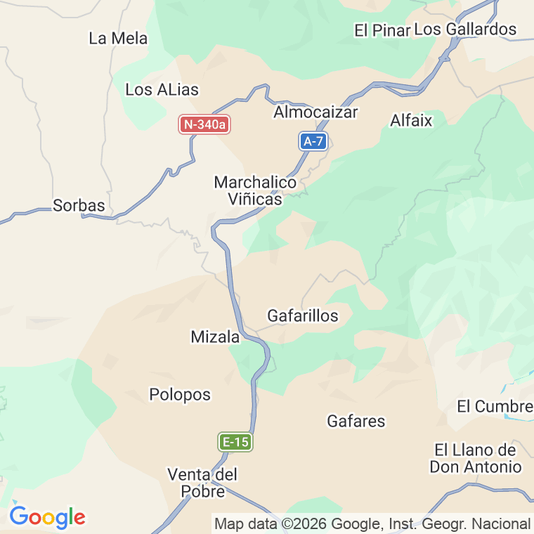Código postal de Tesoro, el en Almería