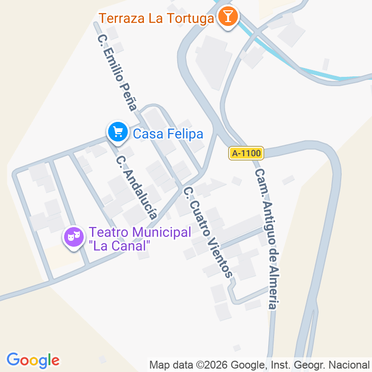 Código postal de Calle Travesia Cuatro Vientos en Canal (la)