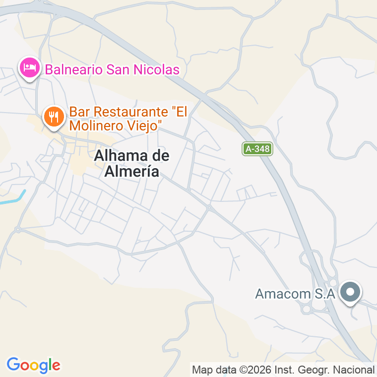 Código postal de Avda Nicolas Salmeron y Alonso en Alhama de Almeria