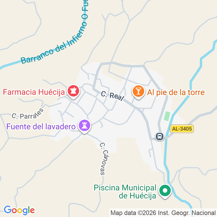 Código postal de Huecija en Almería