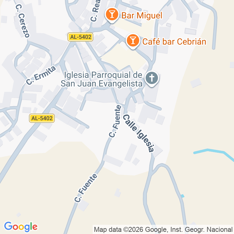 Código postal de Calle Fuente Agria en Paterna del Rio