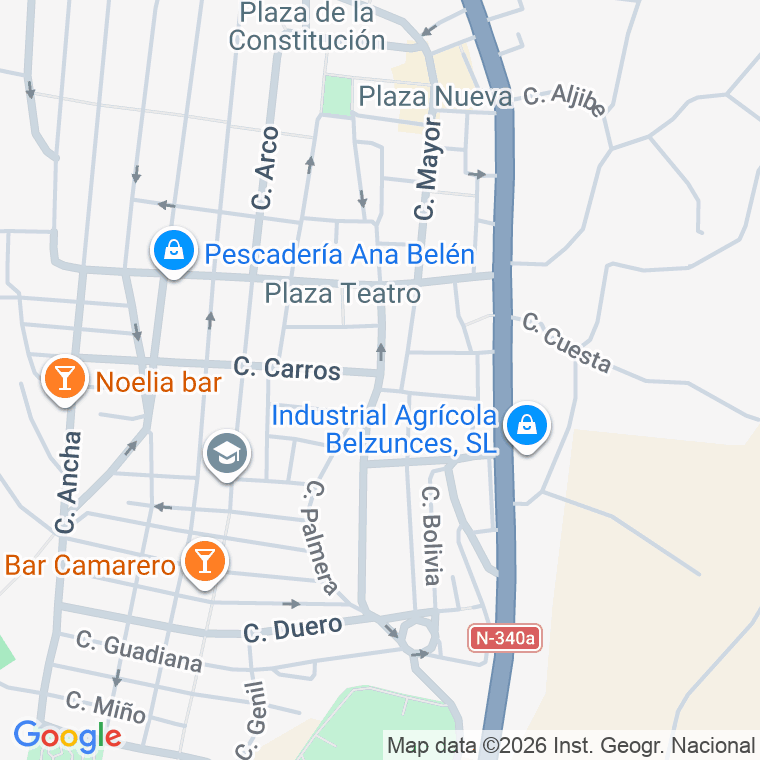 Código postal de Calle Melchor Ballesta en Huercal-overa