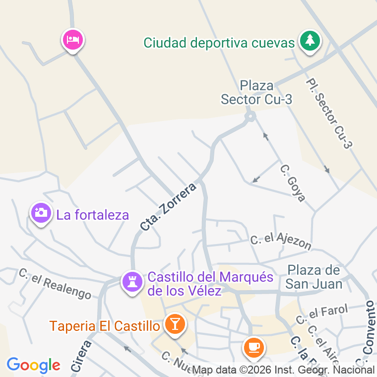Código postal de Calle S Francisco Barrio Bravo en Cuevas del Almanzora