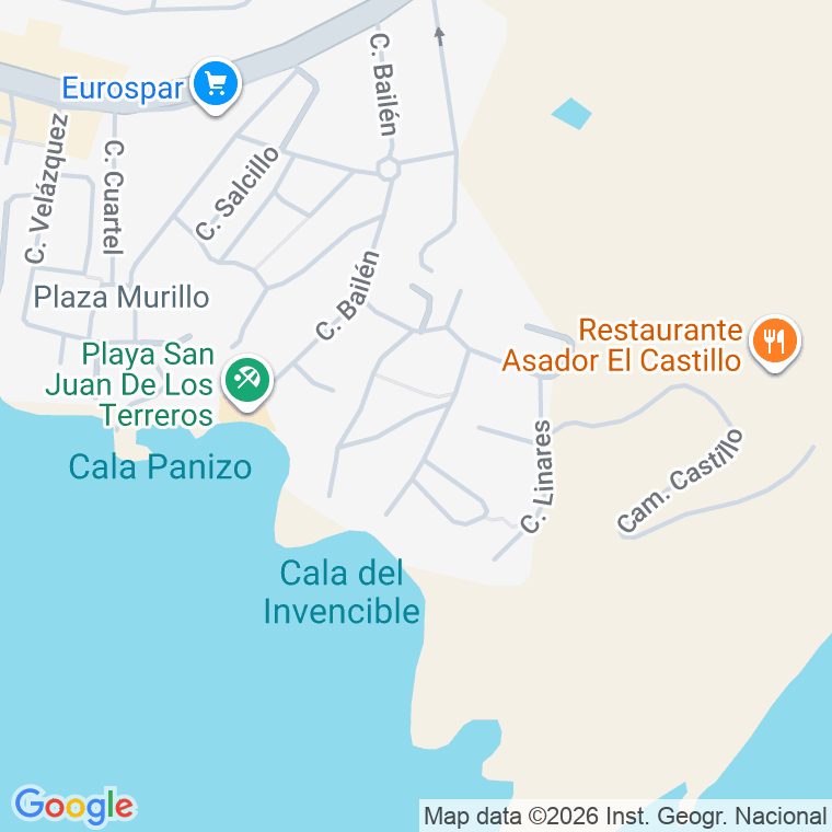 Código postal de Calle Mengibar en San Juan de Terreros