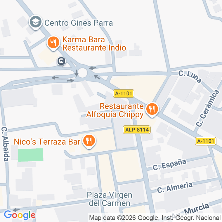 Código postal de Calle Pintor Diego Dominguez Ve en Alfoquia (la)