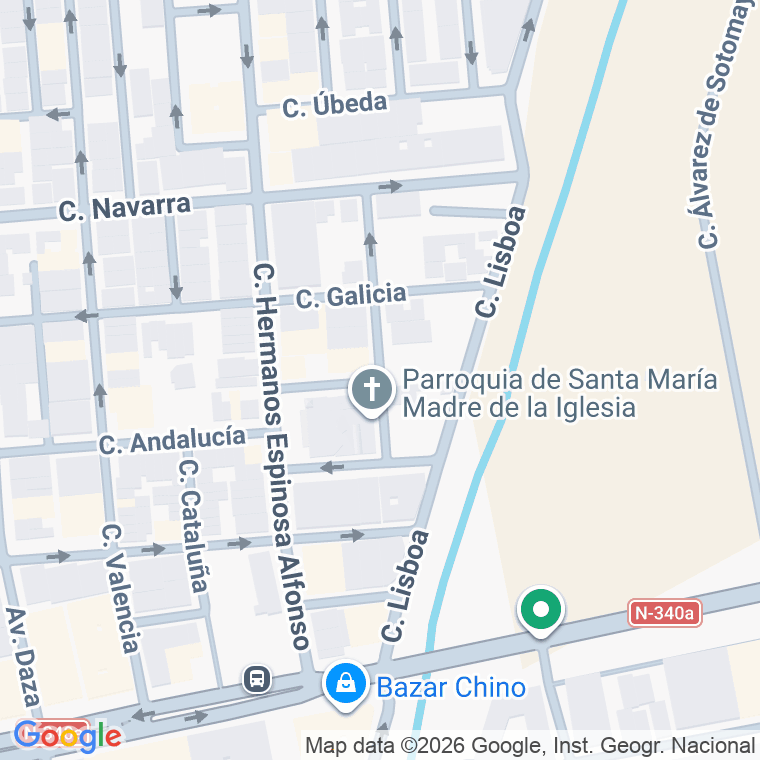 Código postal de Calle Vizcaya en Santa María del Águila
