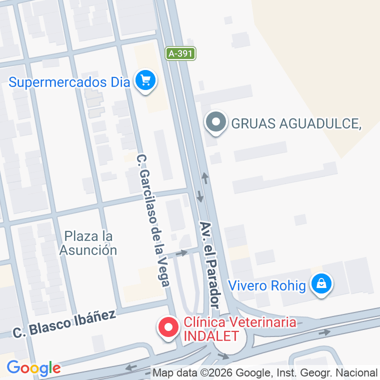 Código postal de Calle Hermanos Machado (parador en Parador (el)