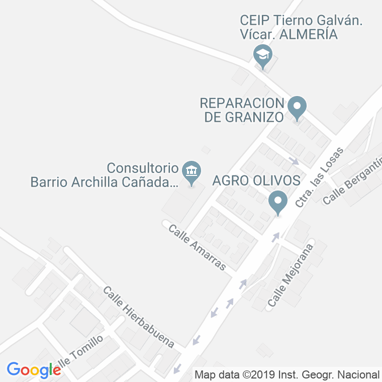 Código Postal de Barrio De Archilla en Almería