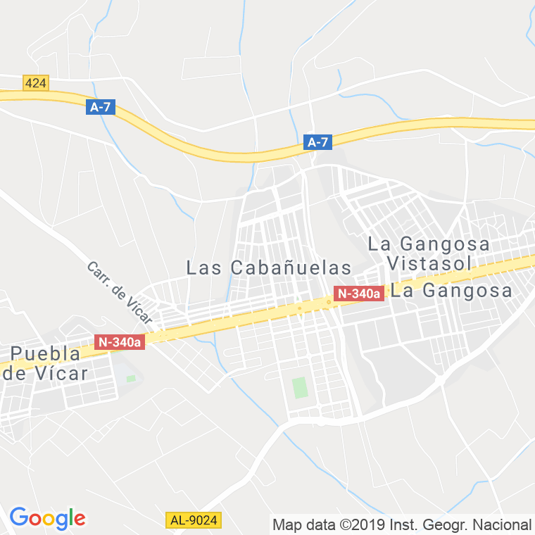Código Postal de Cabañuelas, Las en Almería