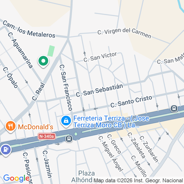 Código postal de Calle San Sebastian en Gangosa (la)