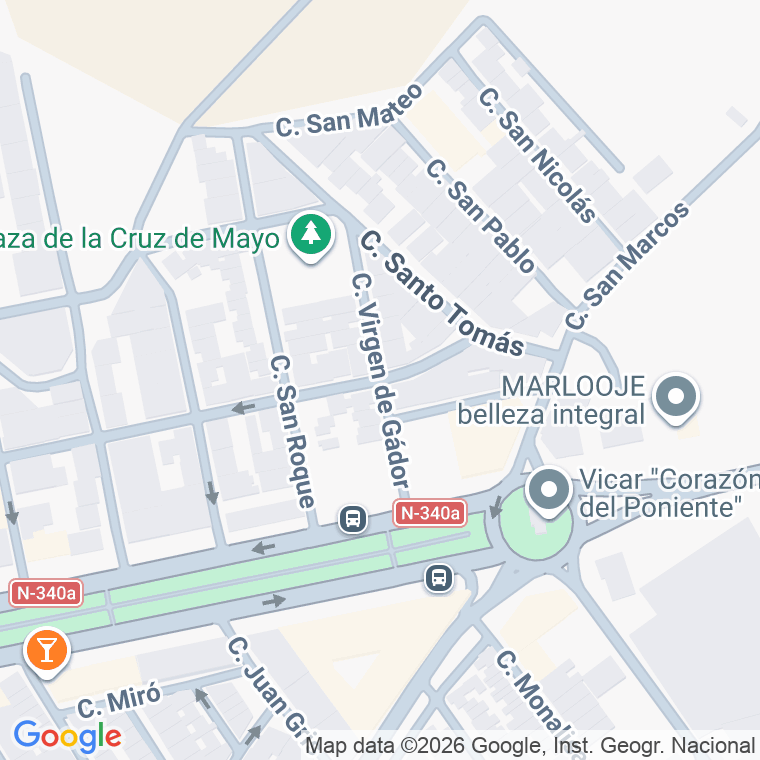 Código postal de Calle Virgen de Gador en Gangosa (la)