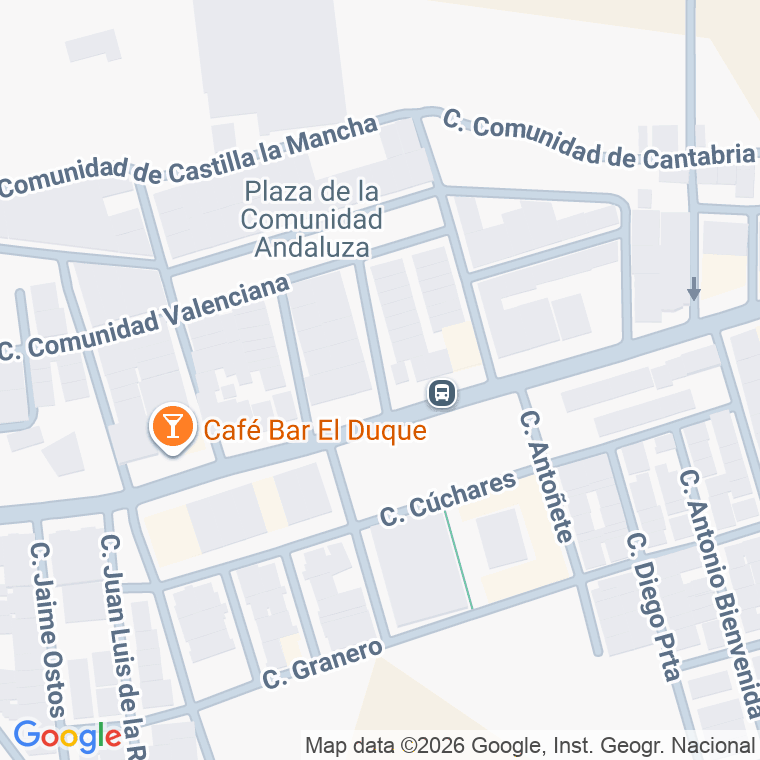 Código postal de Calle Comunidad de Murcia en Cortijos de Marin