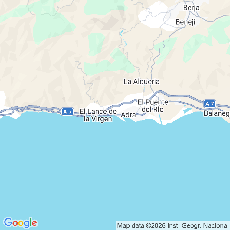 Código postal de Calle Carretera de Almeria en Adra