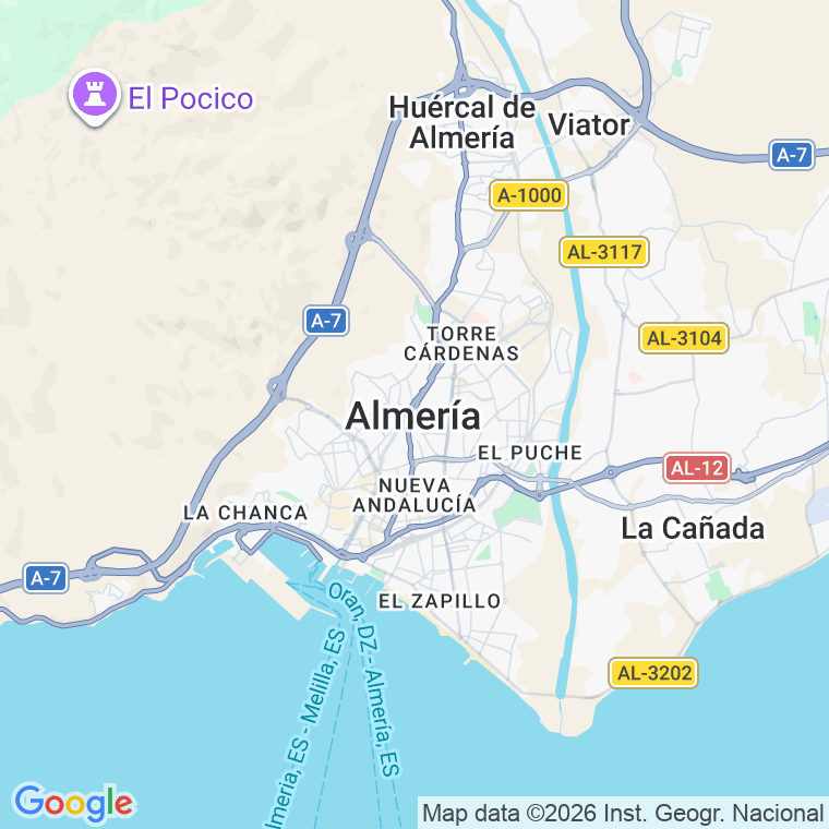 Código postal de Cerrogordo, el en Almería