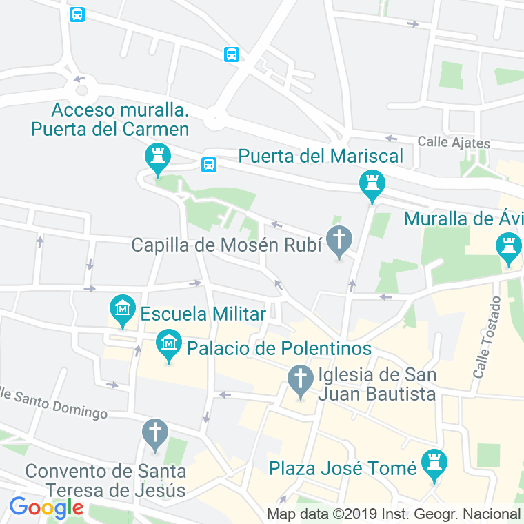 Código Postal calle Brieva en Ávila