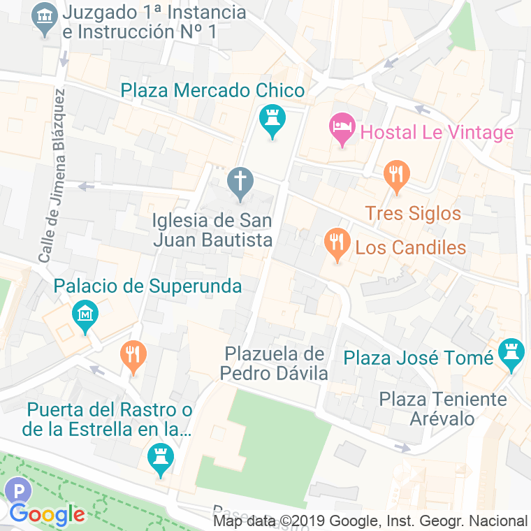 Código Postal calle Caballeros en Ávila