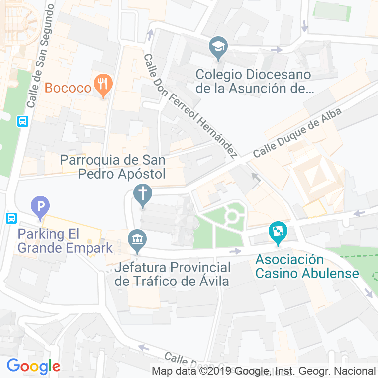 Código Postal calle Comandante Albarran en Ávila
