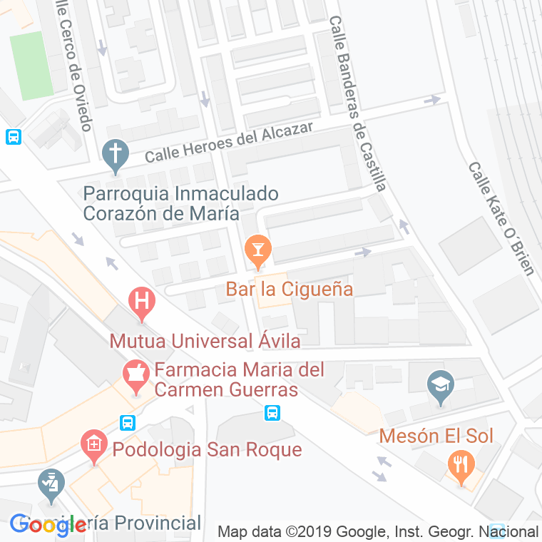 Código Postal calle Cristo De Las Batallas en Ávila