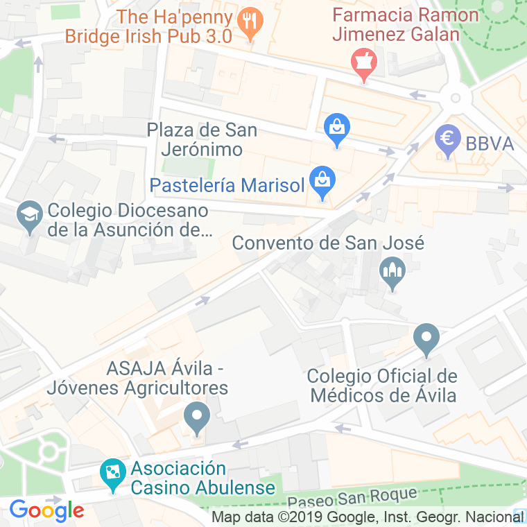 Código Postal calle Duque De Alba en Ávila
