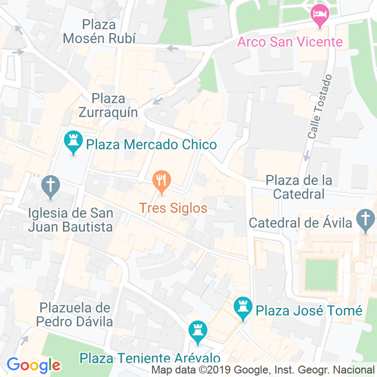 Código Postal calle Enrique Larreta en Ávila