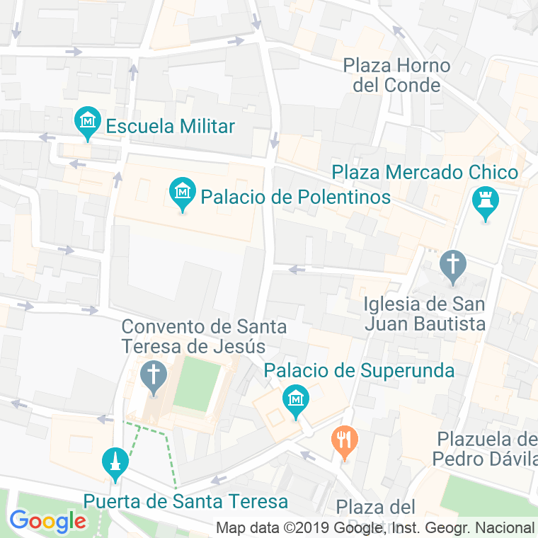 Código Postal calle Jimena Blazquez en Ávila