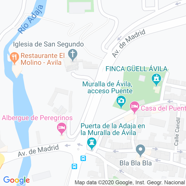 Código Postal calle Atrio De San Segundo en Ávila