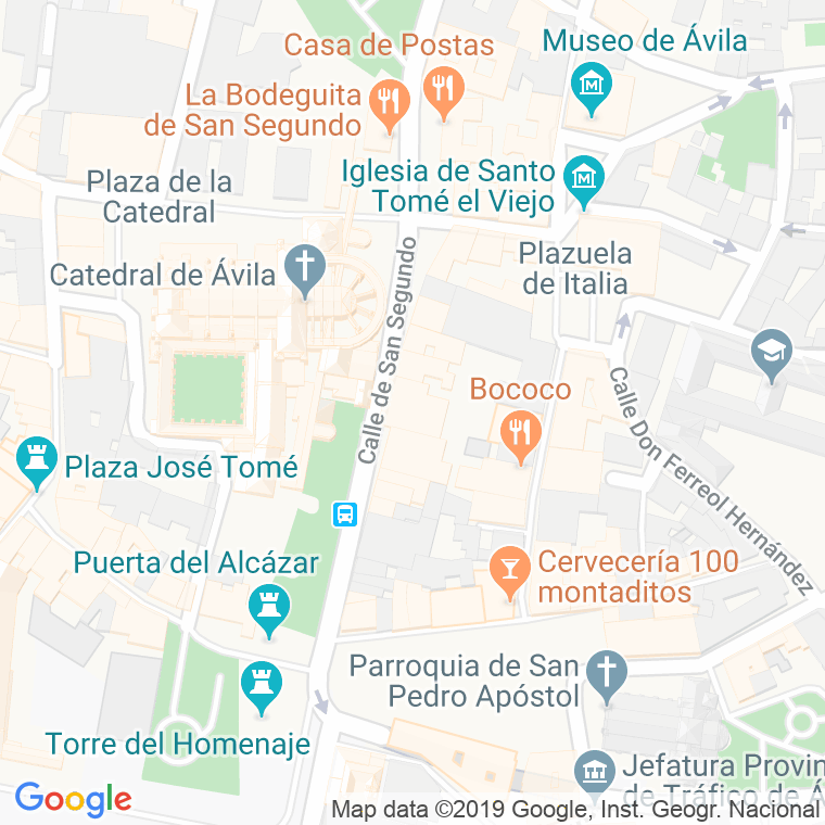 Código Postal calle Luna, La en Ávila