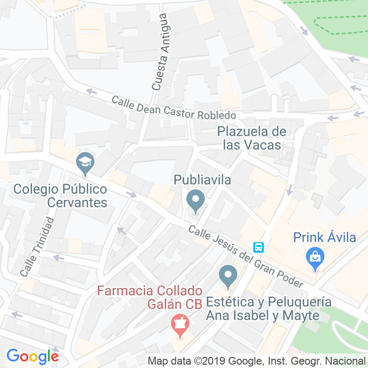 Código Postal calle Yedra, La en Ávila