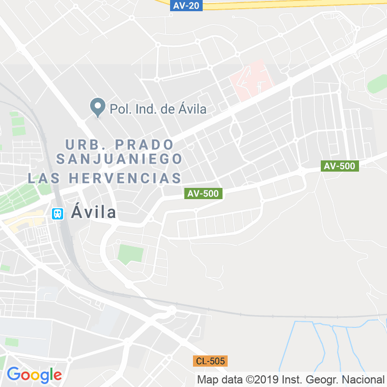 Código Postal calle Puerto De Serranillos en Ávila