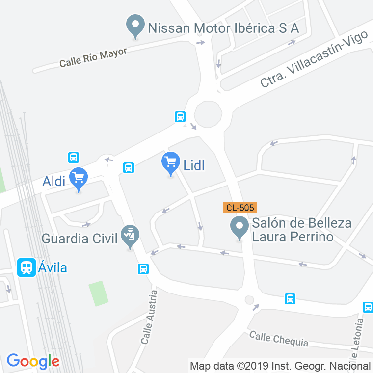 Código Postal calle Rejero Fray Francisco De Salamanca en Ávila