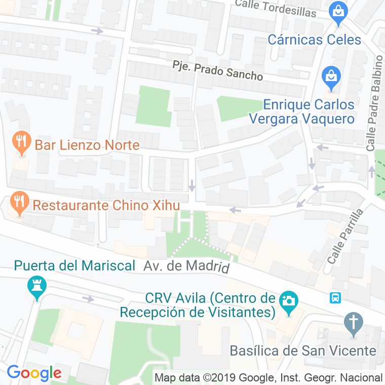 Código Postal calle Ajates en Ávila