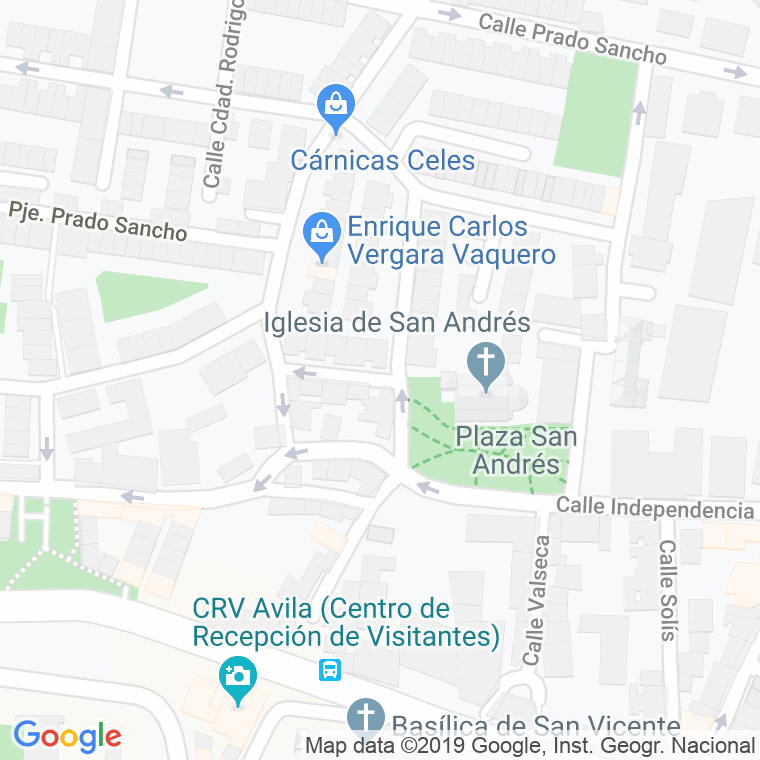Código Postal calle Asistencia Social en Ávila