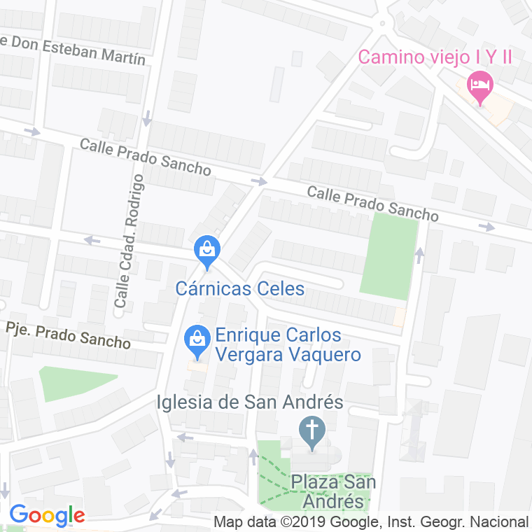 Código Postal calle Emilio Corbacho en Ávila