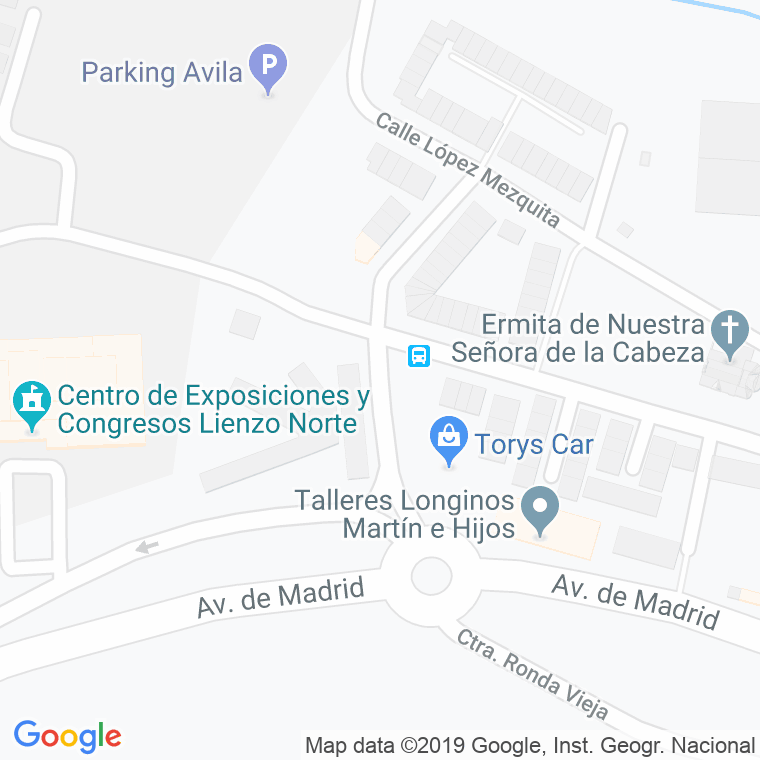 Código Postal calle Molino Del Carril en Ávila