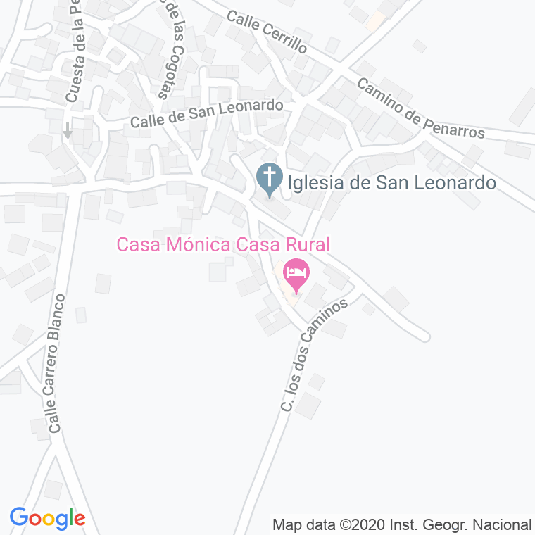 Código Postal calle Pradillo, El, zona en Ávila