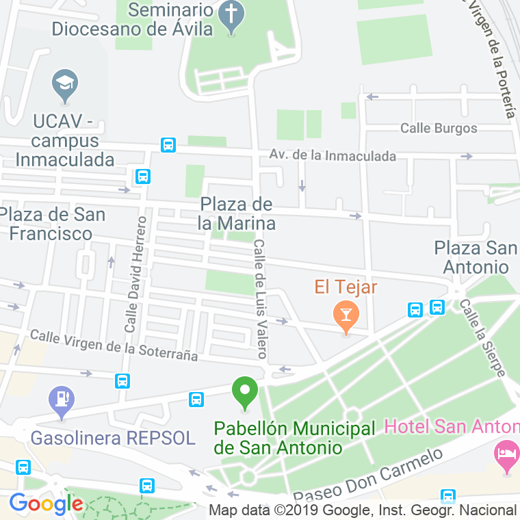 Código Postal calle Segovia en Ávila