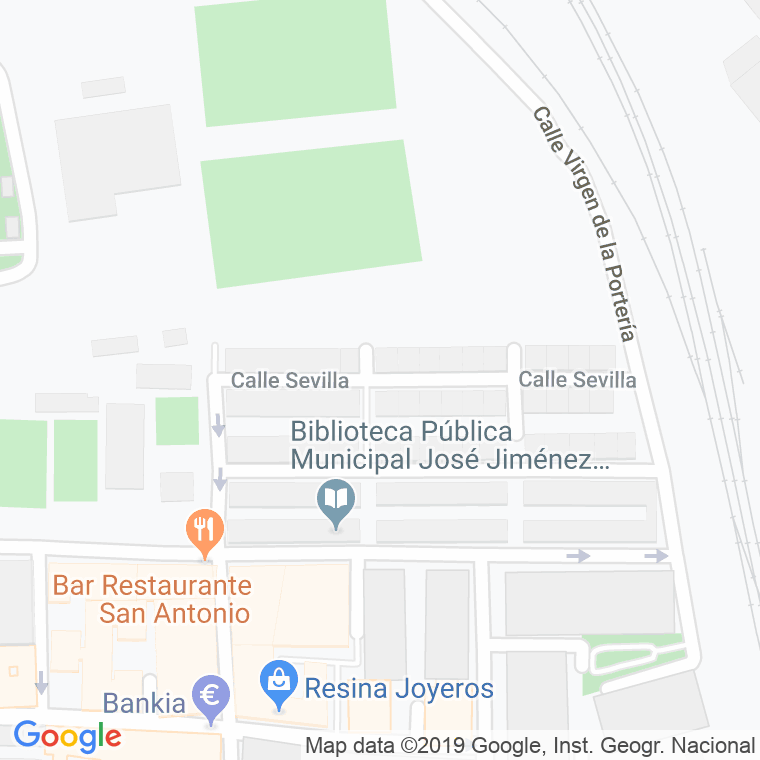 Código Postal calle Sevilla en Ávila